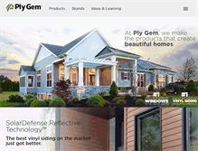 Tablet Screenshot of plygem.com